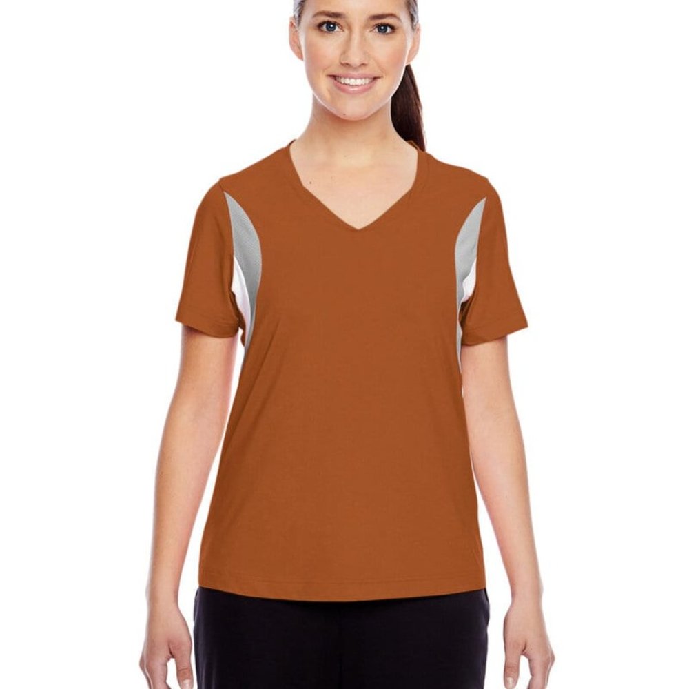 *NEW* TT10W Team 365 Ladies' Short-Sleeve Athletic V-Neck Tournament Jersey